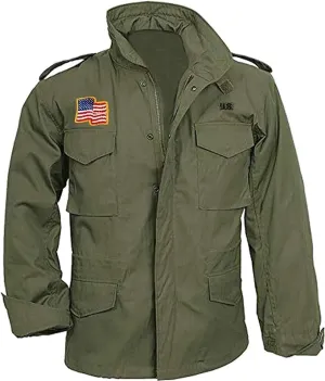 M65 Field Jacket Men Military Olive Green Cotton Vintage US Army Field Jackets