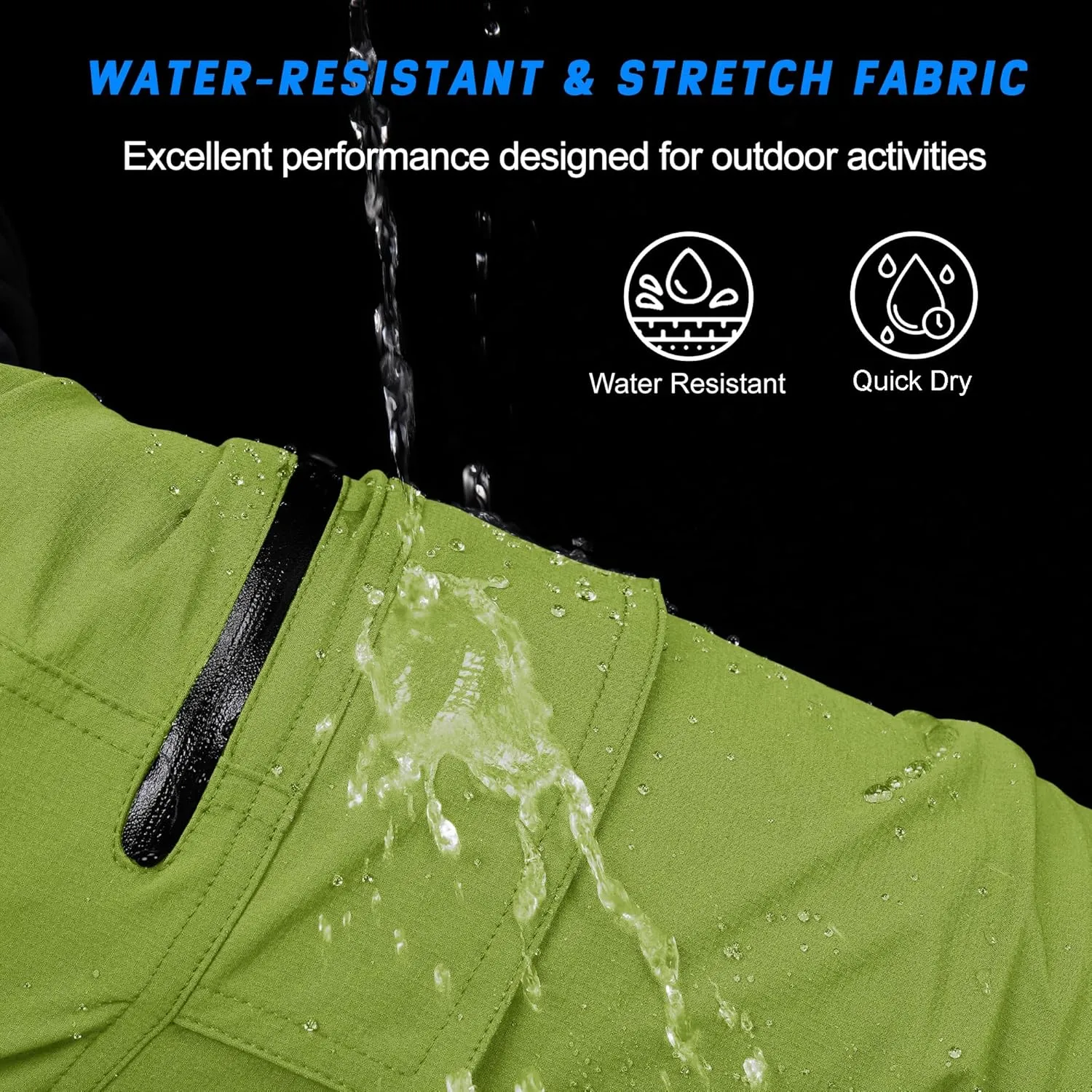 MAGCOMSEN Men's Hiking Cargo Shorts 9" Quick Dry Lightweight Summer Casual Shorts for Men Work Golf Outdoor 5 Pockets