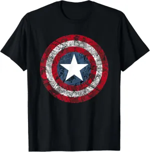 Marvel Captain America Avengers Shield comic T-Shirt