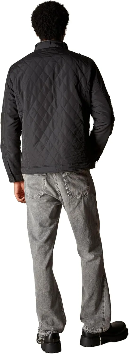 Members Only Belmont Men's Quilted Bomber Jacket | Men's Winter Diamond Quilted Outerwear