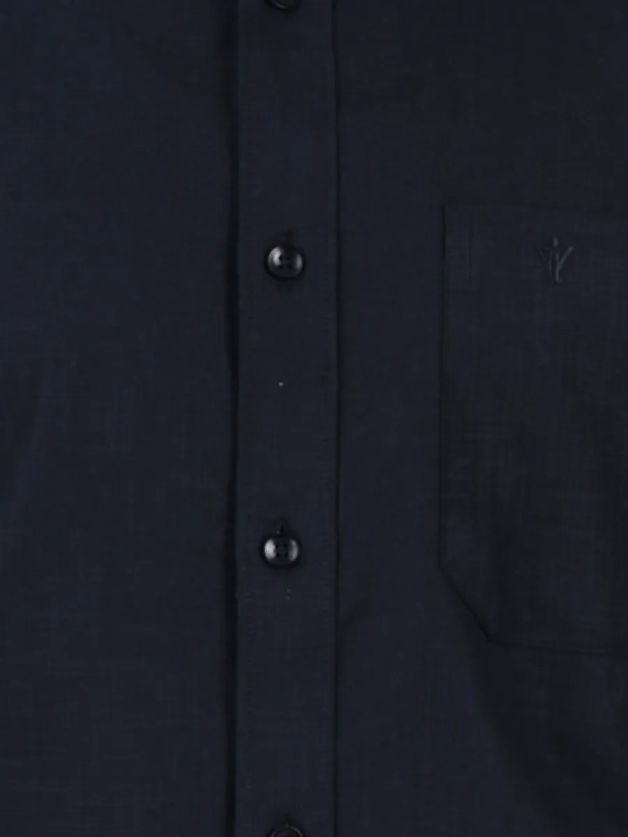 Men 100% Cotton Shirt Black GT8