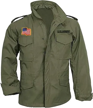 Men John Rambo First Blood Sylvester Stallone M65 Military US Army Cotton Coat Jacket
