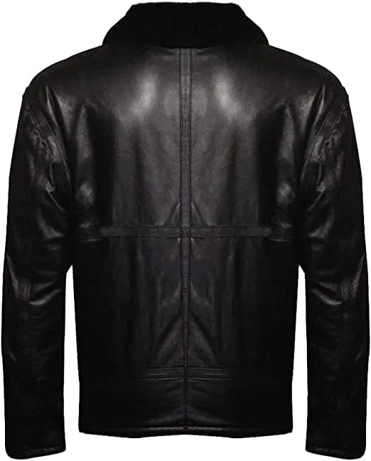 Men's B3 Bomber Flying Aviator Jacket Airforce RAF Real Sheepskin Leather Winter Jacket