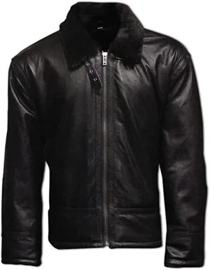 Men's B3 Bomber Flying Aviator Jacket Airforce RAF Real Sheepskin Leather Winter Jacket