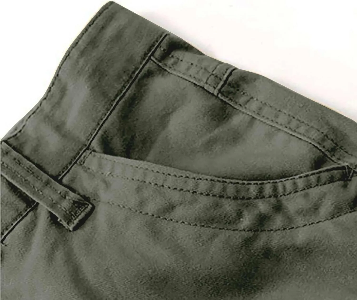 Men's Cotton Casual Pant Mens Casual Waist Color Sports Hat Multi Woven Pocket Foot Rope Solid Pants Outdoor Apparel