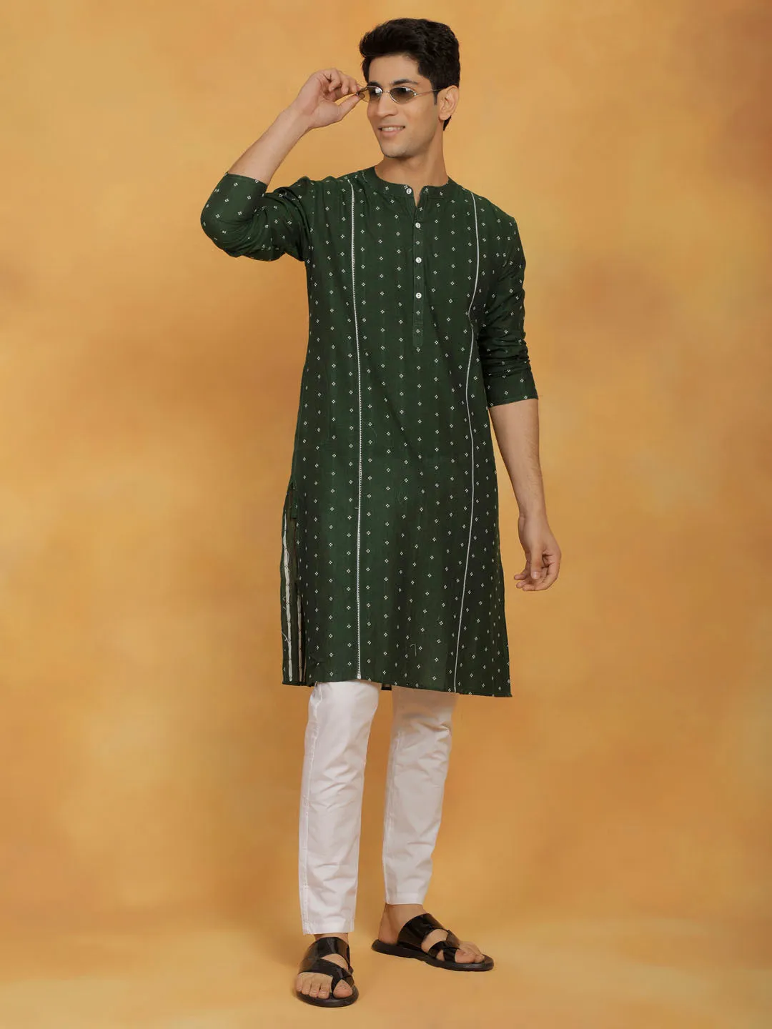 Men's Cotton Kurta Pyjama Set