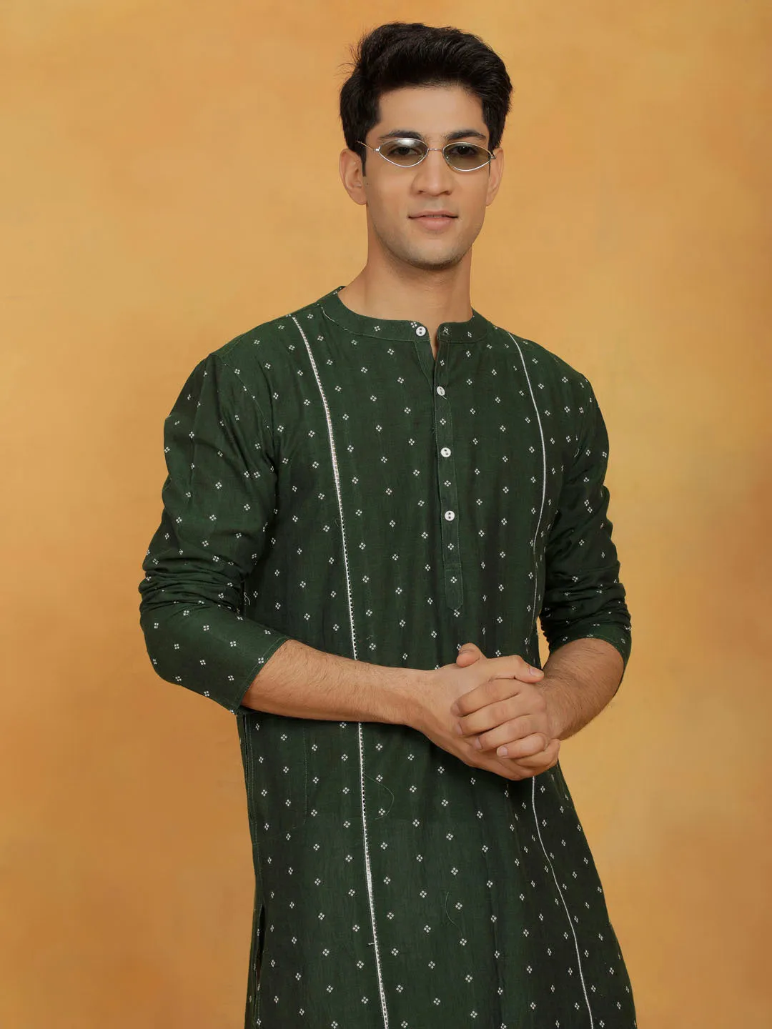 Men's Cotton Kurta Pyjama Set