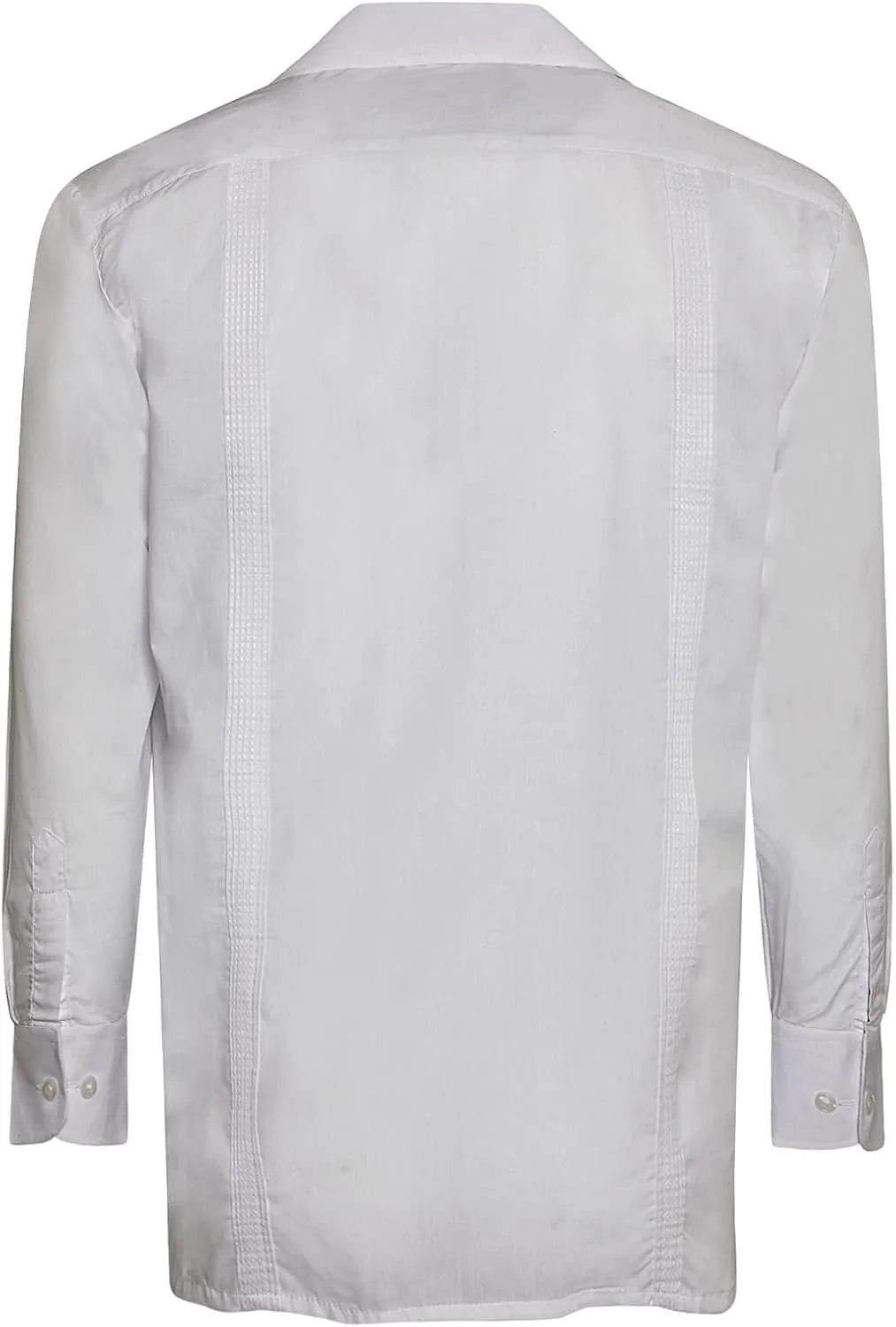 Men's Cuban Guayabera Long Sleeve Shirts Wedding Cigar Beach Bartender Casual