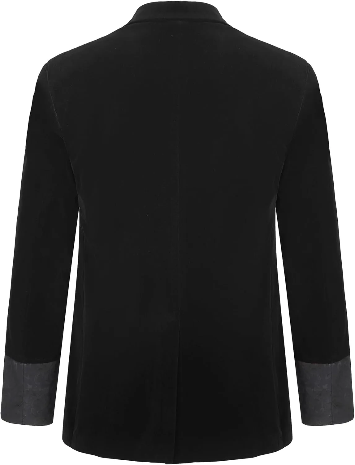 Men's Smoking Jacket Jacquard Peaked Lapel Double Breasted Stylish Blazers Coat Evening Party Wear