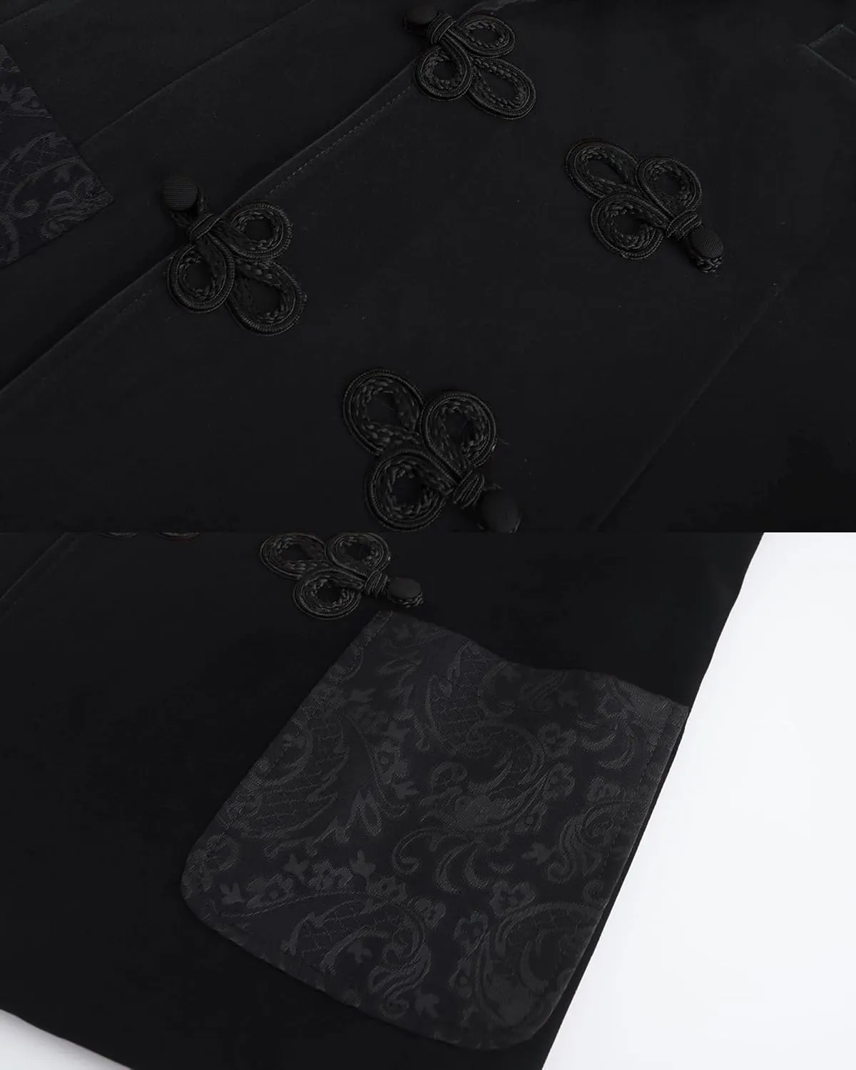 Men's Smoking Jacket Jacquard Peaked Lapel Double Breasted Stylish Blazers Coat Evening Party Wear