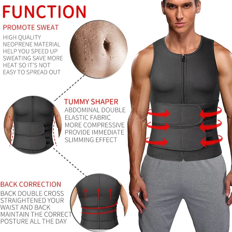 Men's Sweat Sauna Fitness Vest