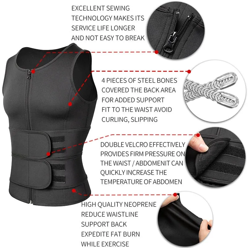 Men's Sweat Sauna Fitness Vest