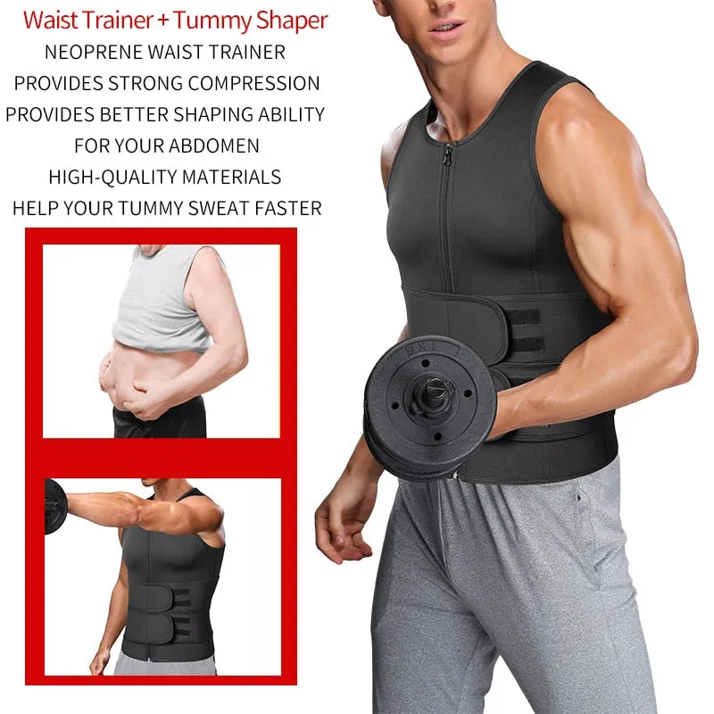 Men's Sweat Sauna Fitness Vest