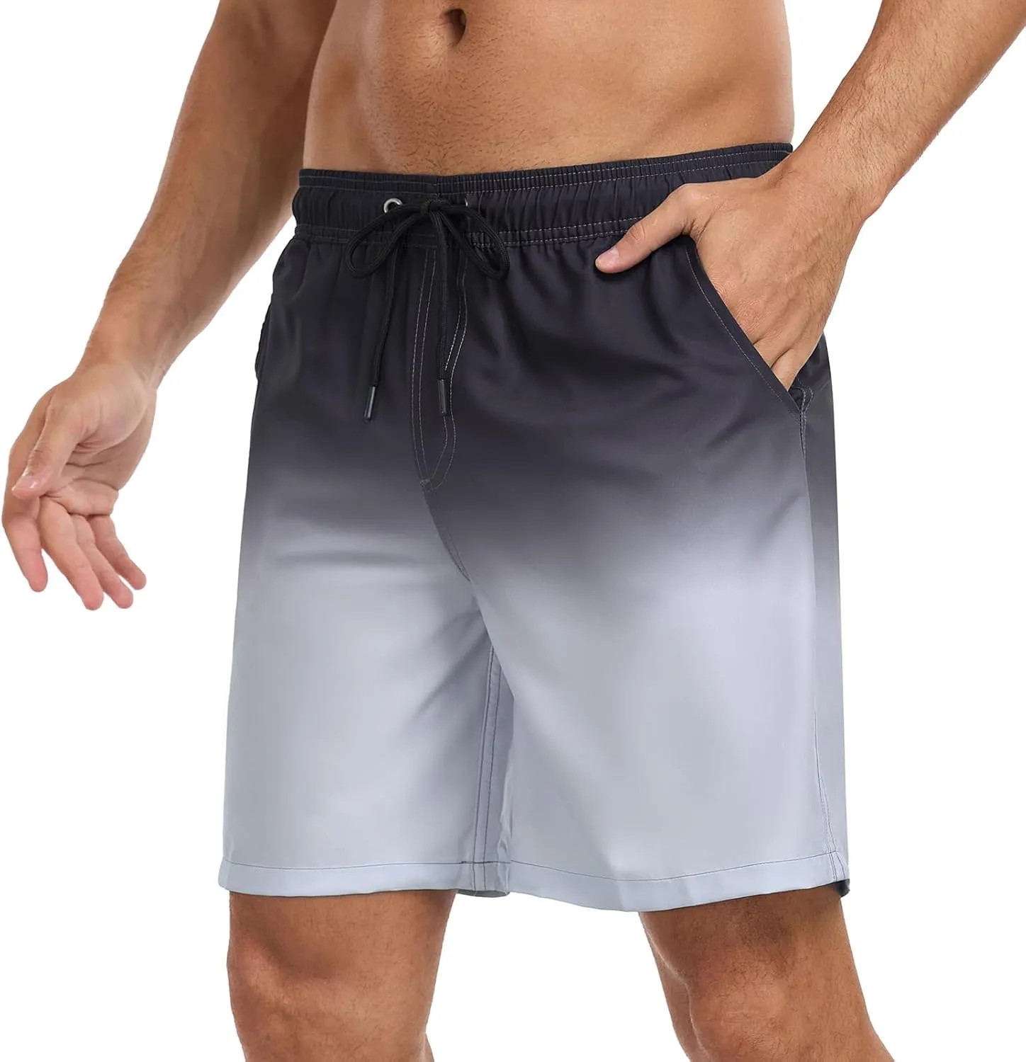 Mens Swim Trunks with Compression Liner 7 Inch Swim Shorts 2 in 1 Quick Dry Board Shorts Beach Wear