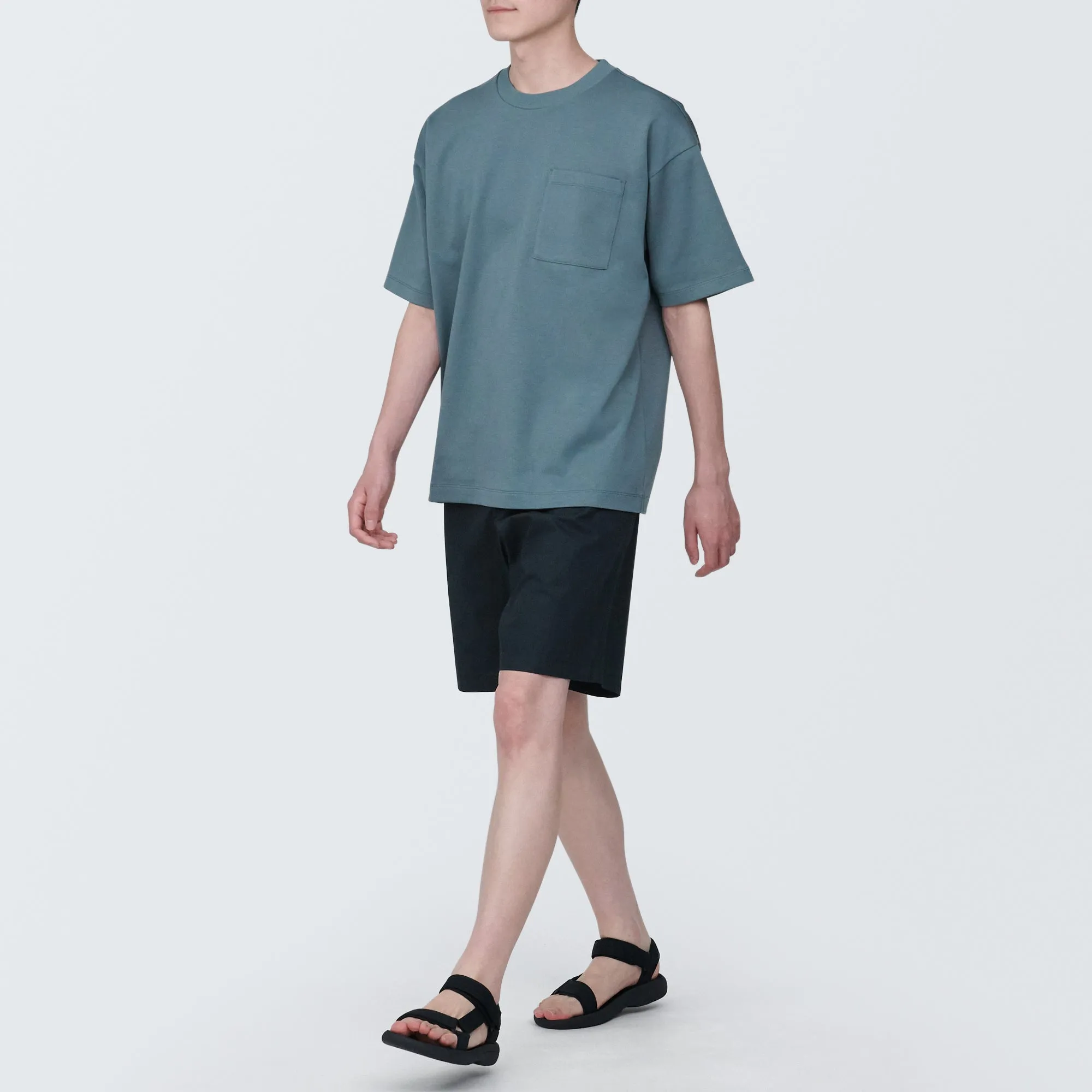 Men's Washed Broad Easy Short Pants