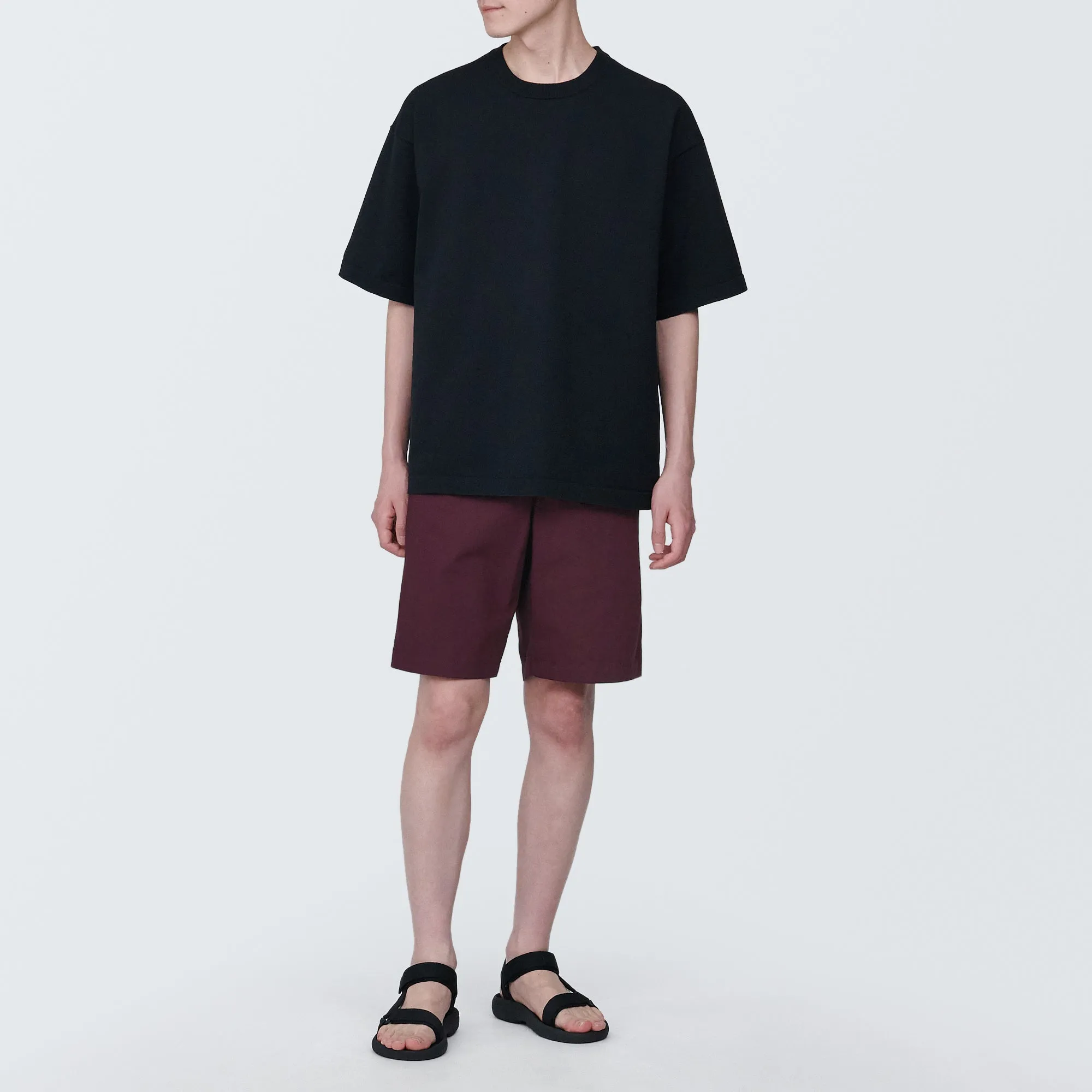 Men's Washed Broad Easy Short Pants