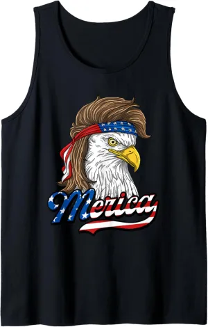 Merica - Patriotic USA Eagle Of Freedom - 4th of July Tank Top