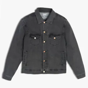 Mugsy Mens Denim Jacket, Classic Fit, Stretch Denim Jacket for Men, Comfortable, Flexible Outerwear, True to Size