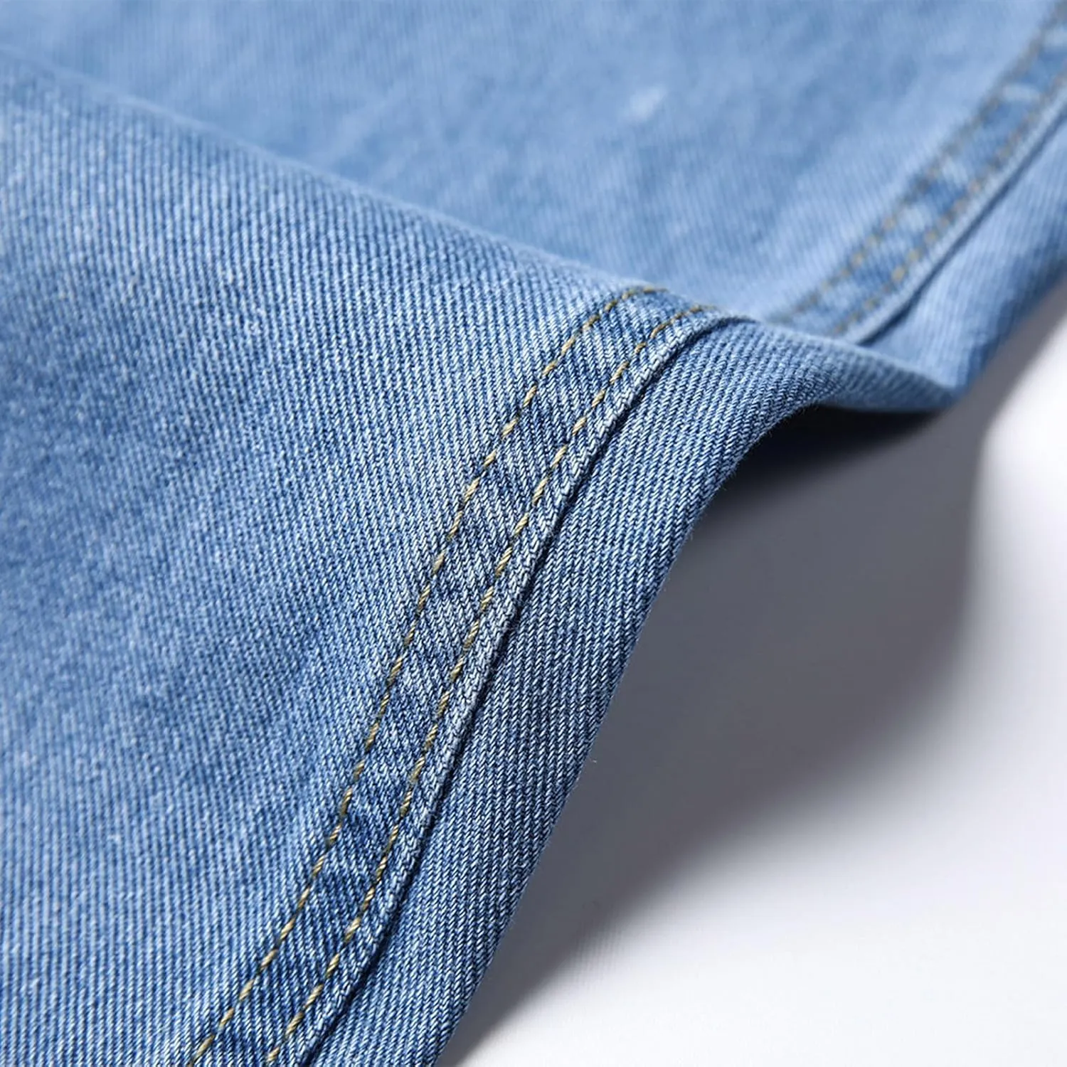 Muscularfit Cotton Pants for Men Fashion Buckle Zipper Flat Front Solid Jean Pants Casual Loose Straight Ripped Hole Trousers