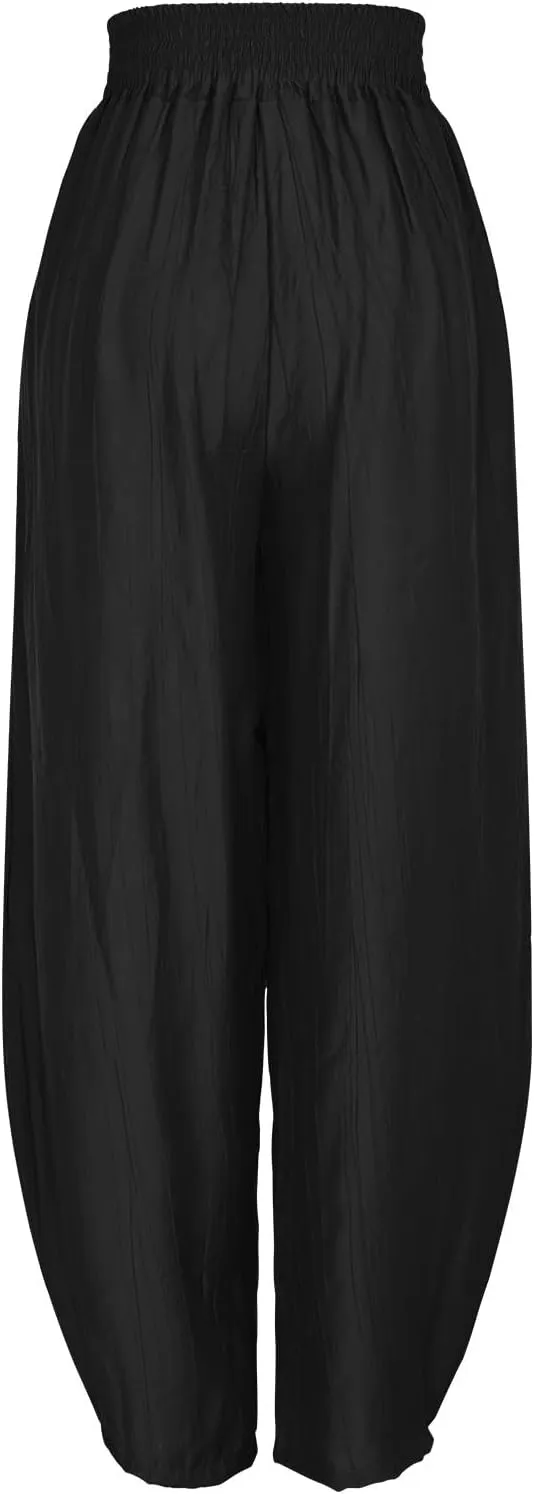 Pants for Women High Waist Casual Baggy Solid Color Sweatpants 2025 Summer Trousers Comfy Louge Pant with Pockets