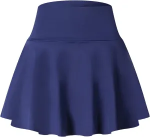 Pleated Tennis Skirt for Women High Waisted Athletic Golf Skorts with Pockets Mini Skirts with Built-in Shorts