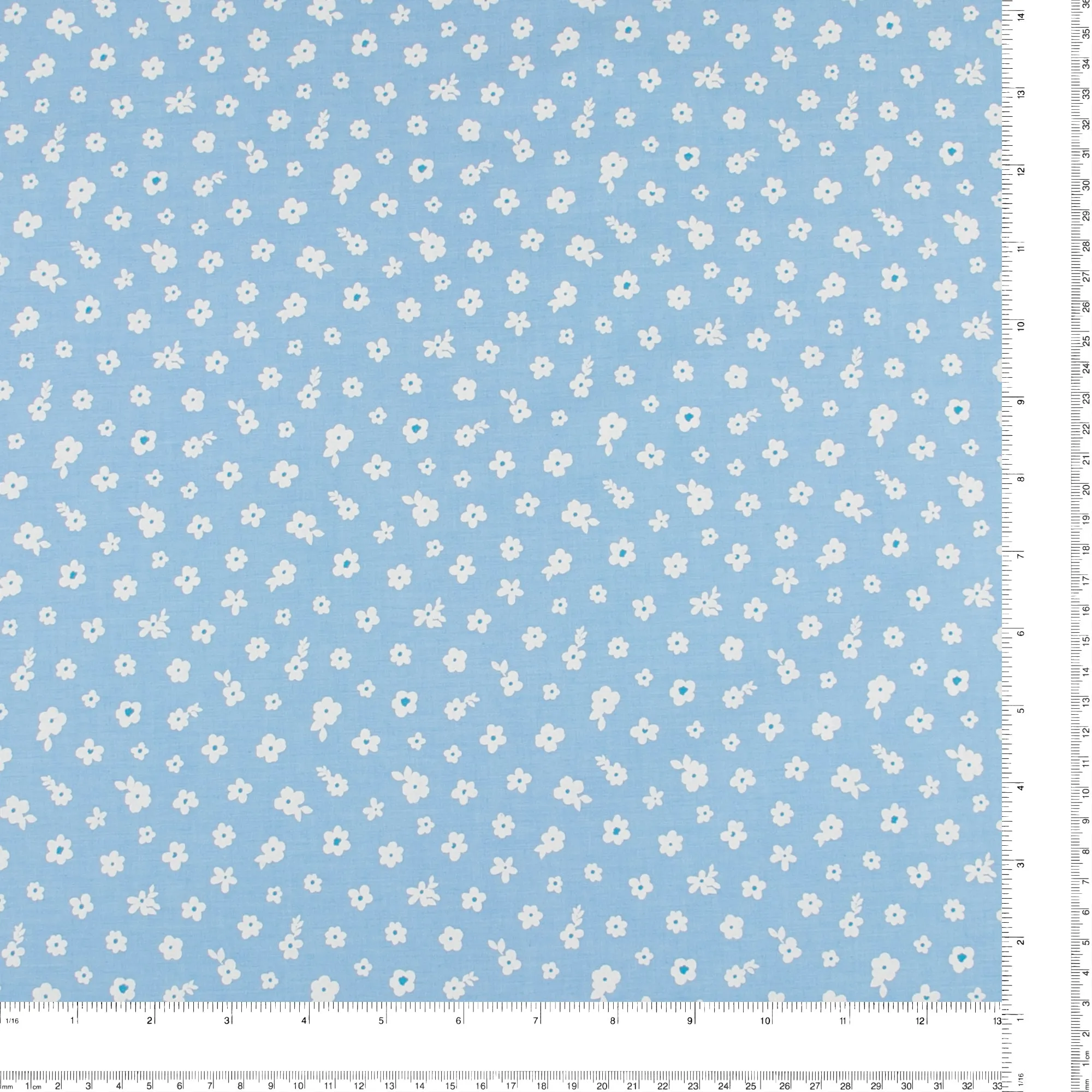Printed Chambray - CAPRI - 009 - Light Blue