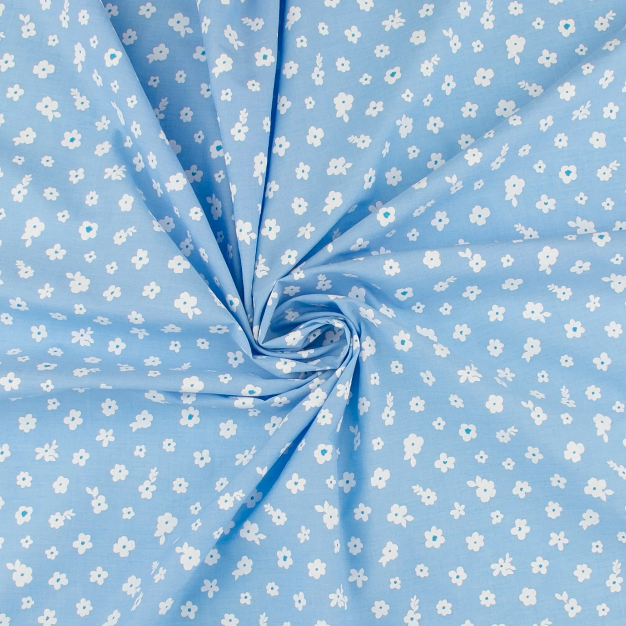 Printed Chambray - CAPRI - 009 - Light Blue