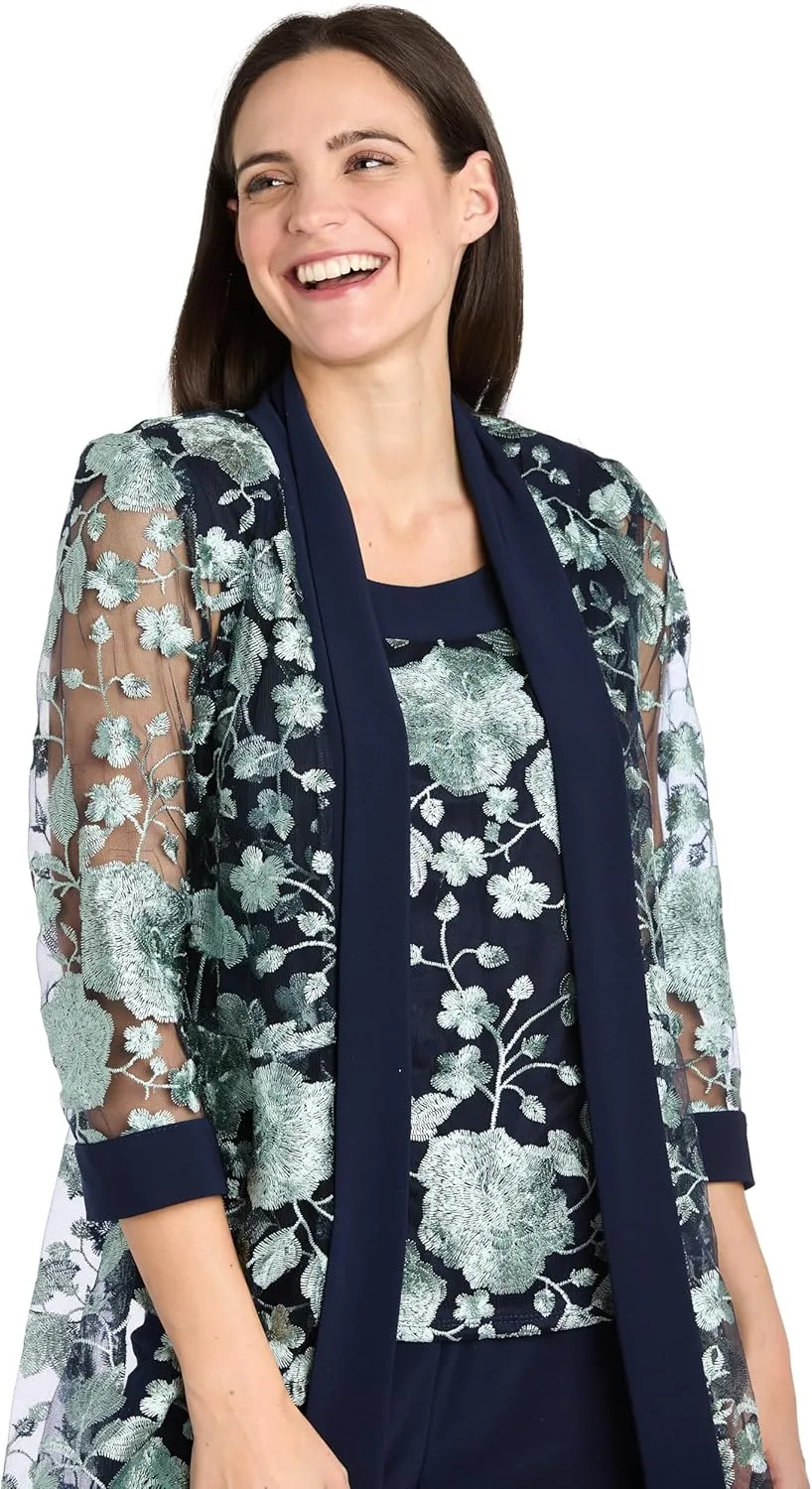 R&M Richards Women's Bloom Threadwork Formal Ensemble