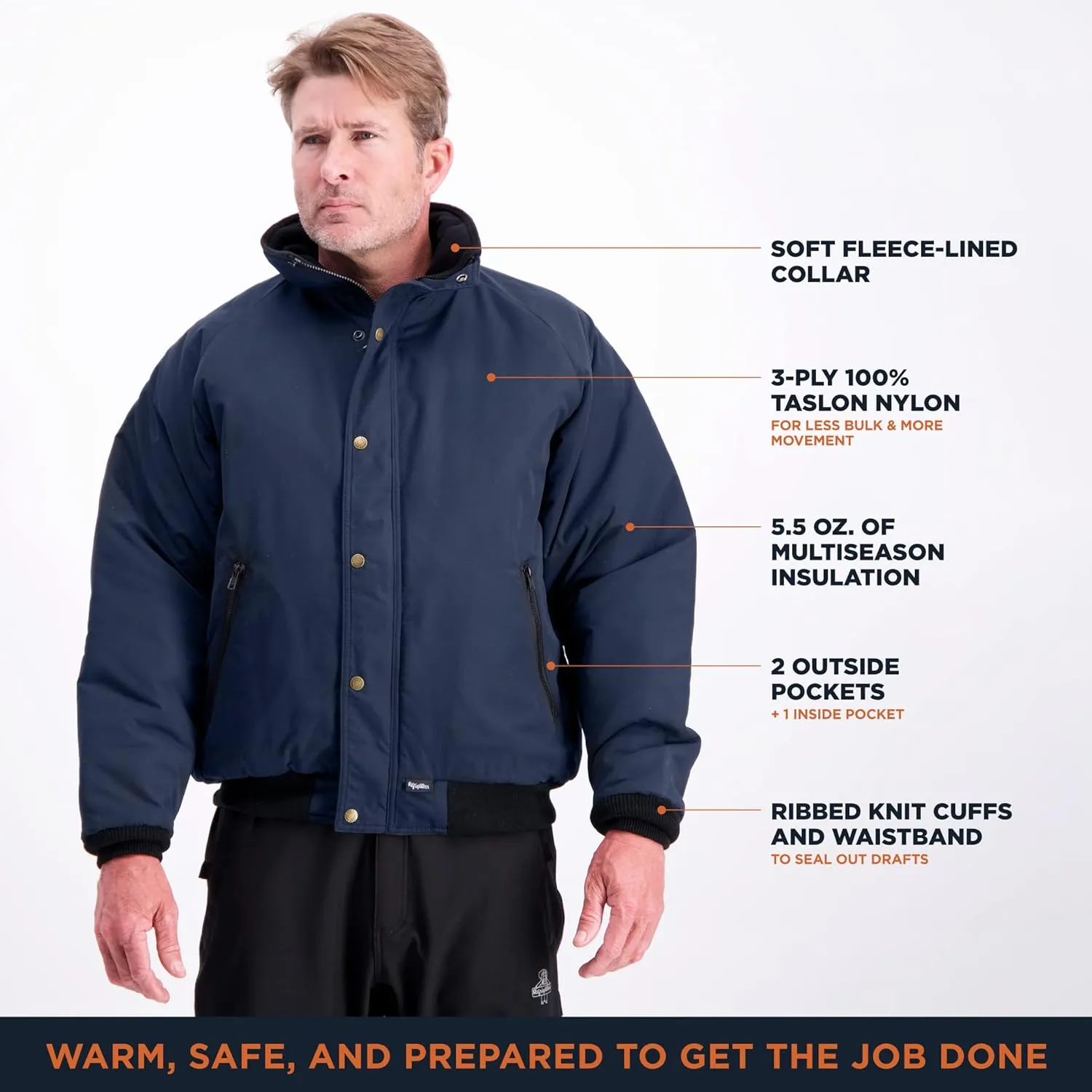 RefrigiWear ChillBreaker Lightweight All-Season Water-Resistant Insulated Jacket