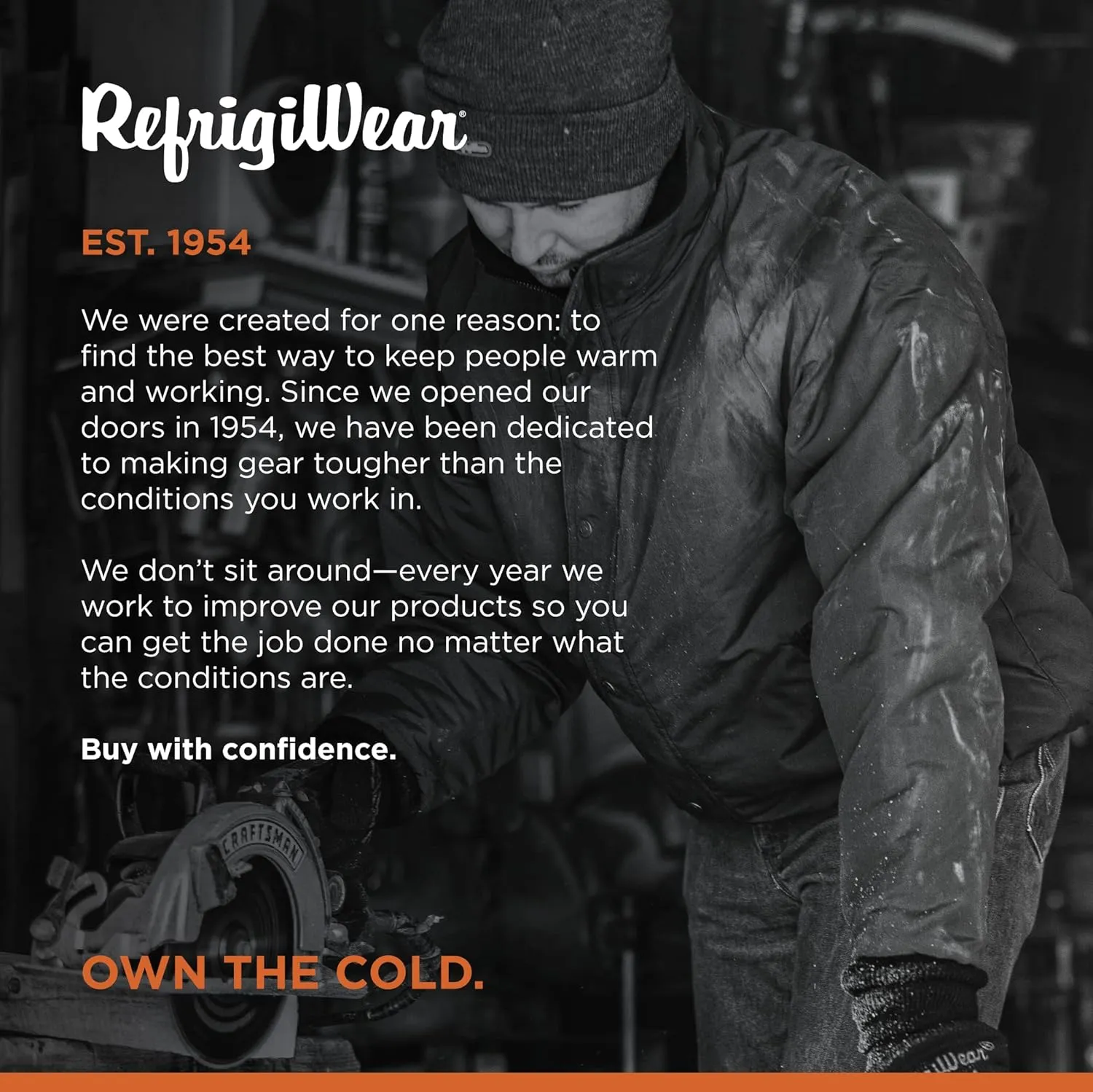 RefrigiWear ChillBreaker Lightweight All-Season Water-Resistant Insulated Jacket