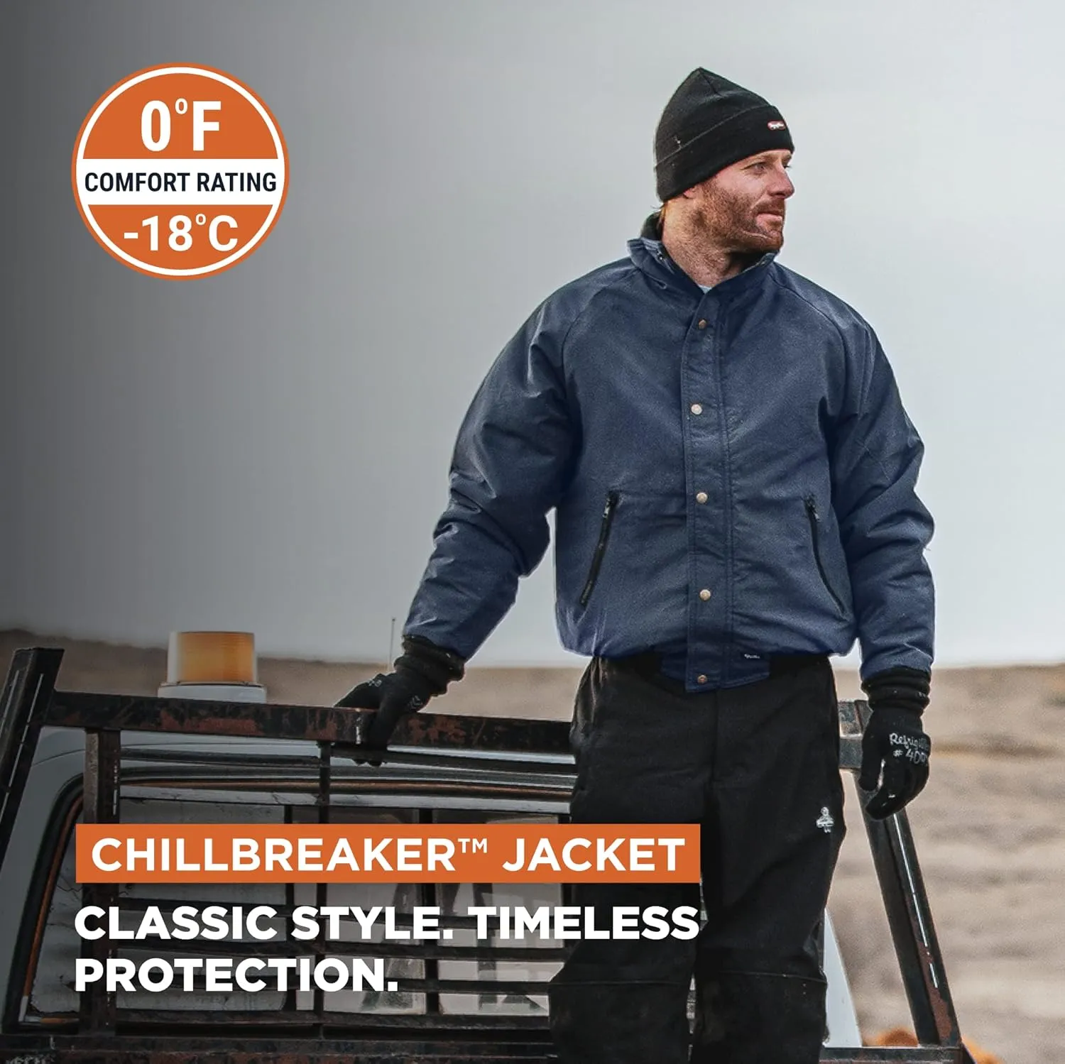 RefrigiWear ChillBreaker Lightweight All-Season Water-Resistant Insulated Jacket