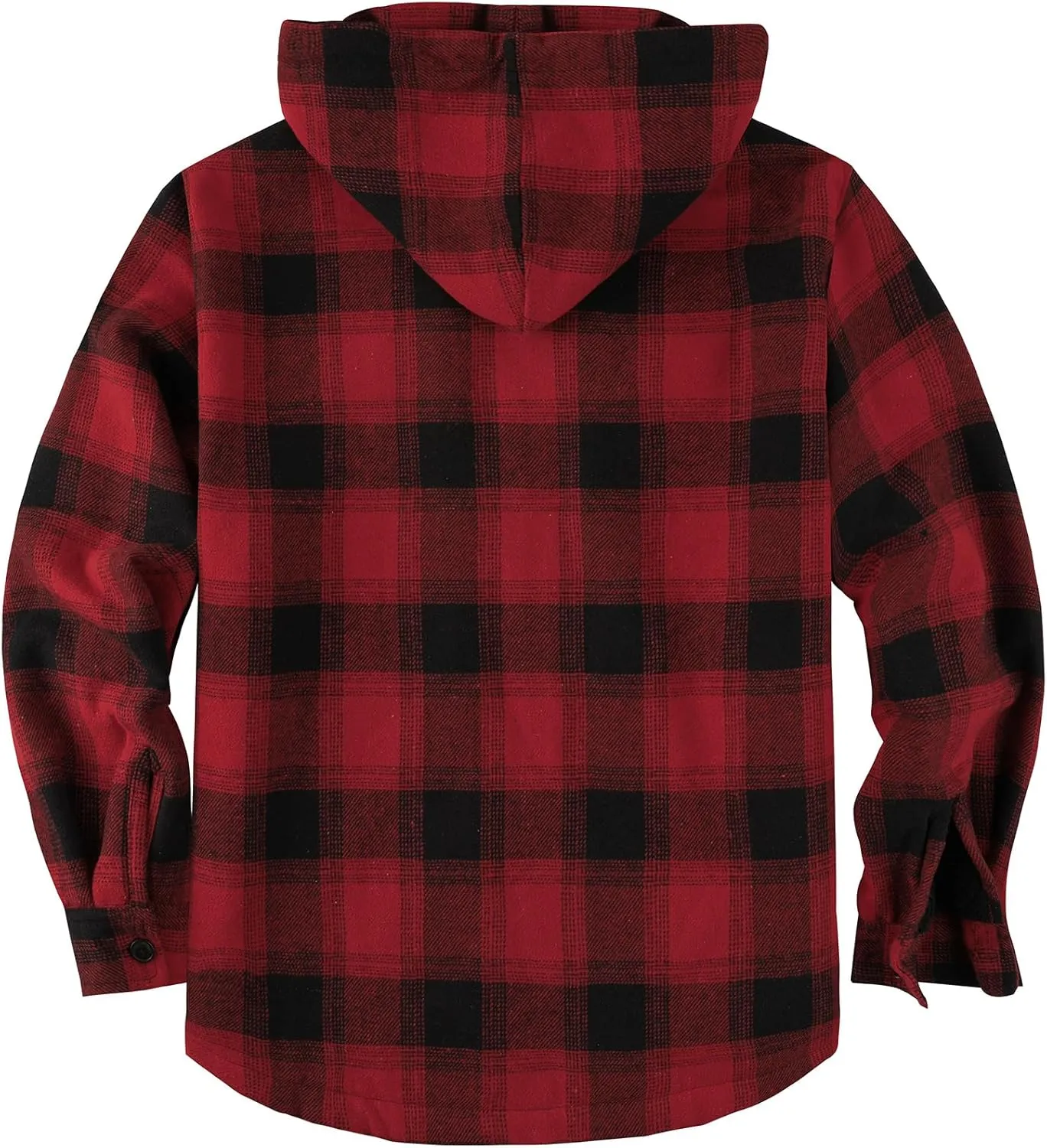 SCODI Men's Flannel Shirt Jacket Fleece Sherpa Lined Plaid Jackets Coat Full Zip Up Hoodie Winter Outwear