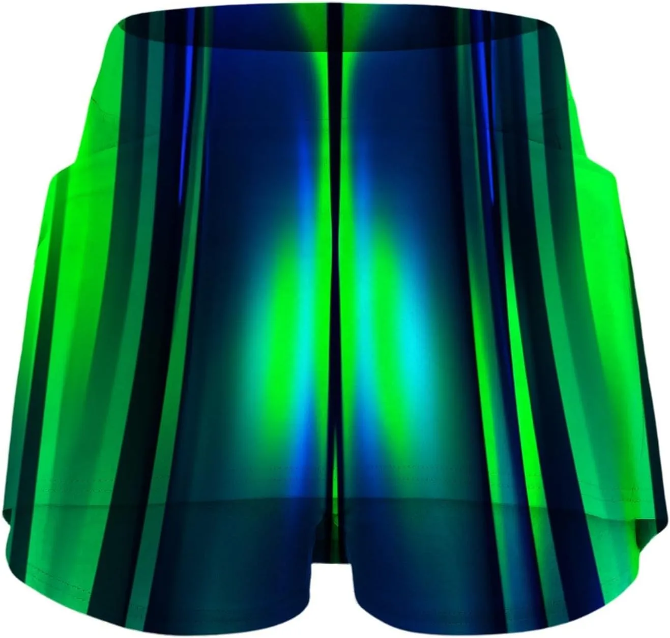 Skorts for Women Dressy Tie Dye High Waisted Tummy Control Tennis Skirt Built in Shorts Running Skirts with Pockets