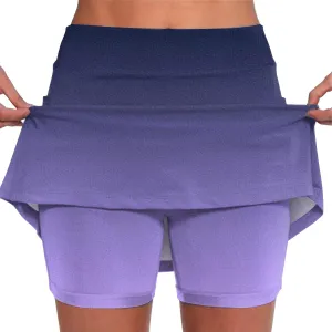 Skorts for Women Plus Size Shorts,Women's Knee Length Skorts Skirts Tennis Athletic Golf Causal Skort with Pockets