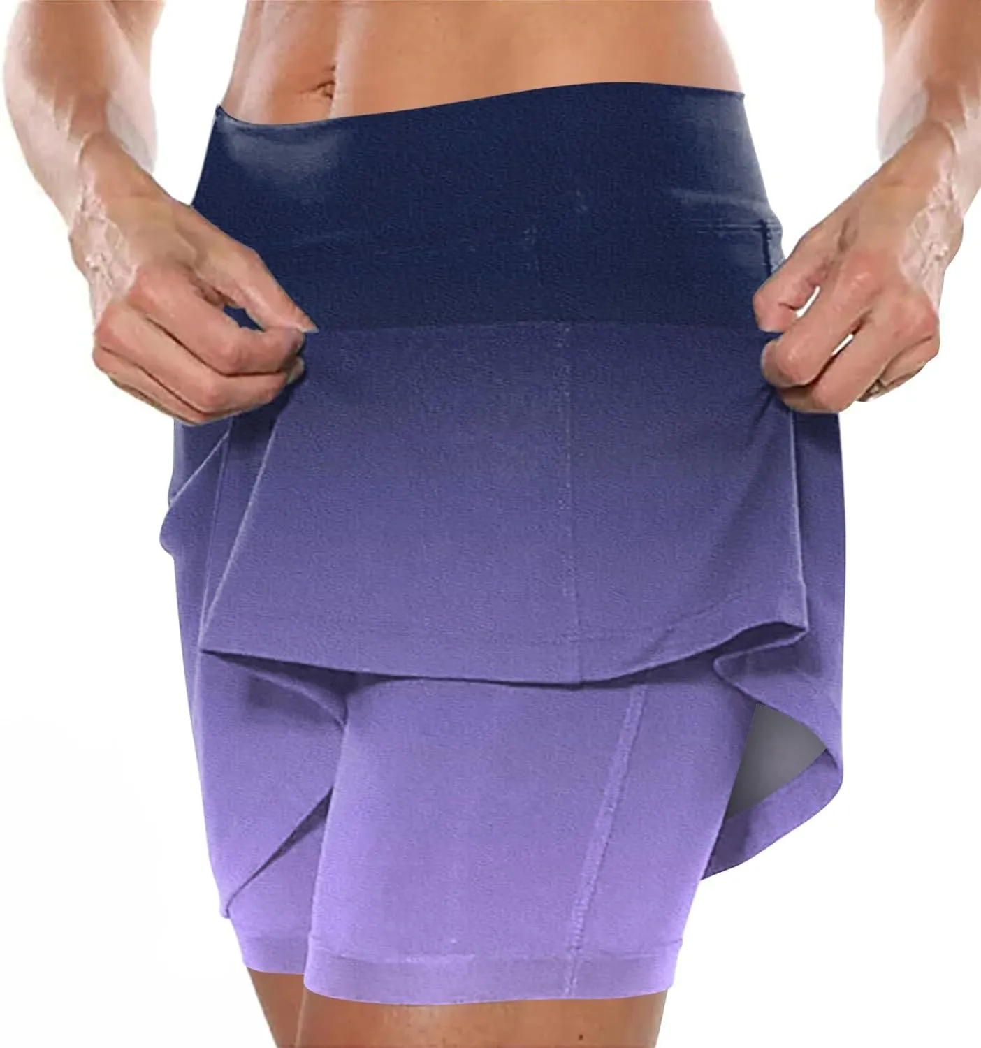 Skorts for Women Plus Size Shorts,Women's Knee Length Skorts Skirts Tennis Athletic Golf Causal Skort with Pockets