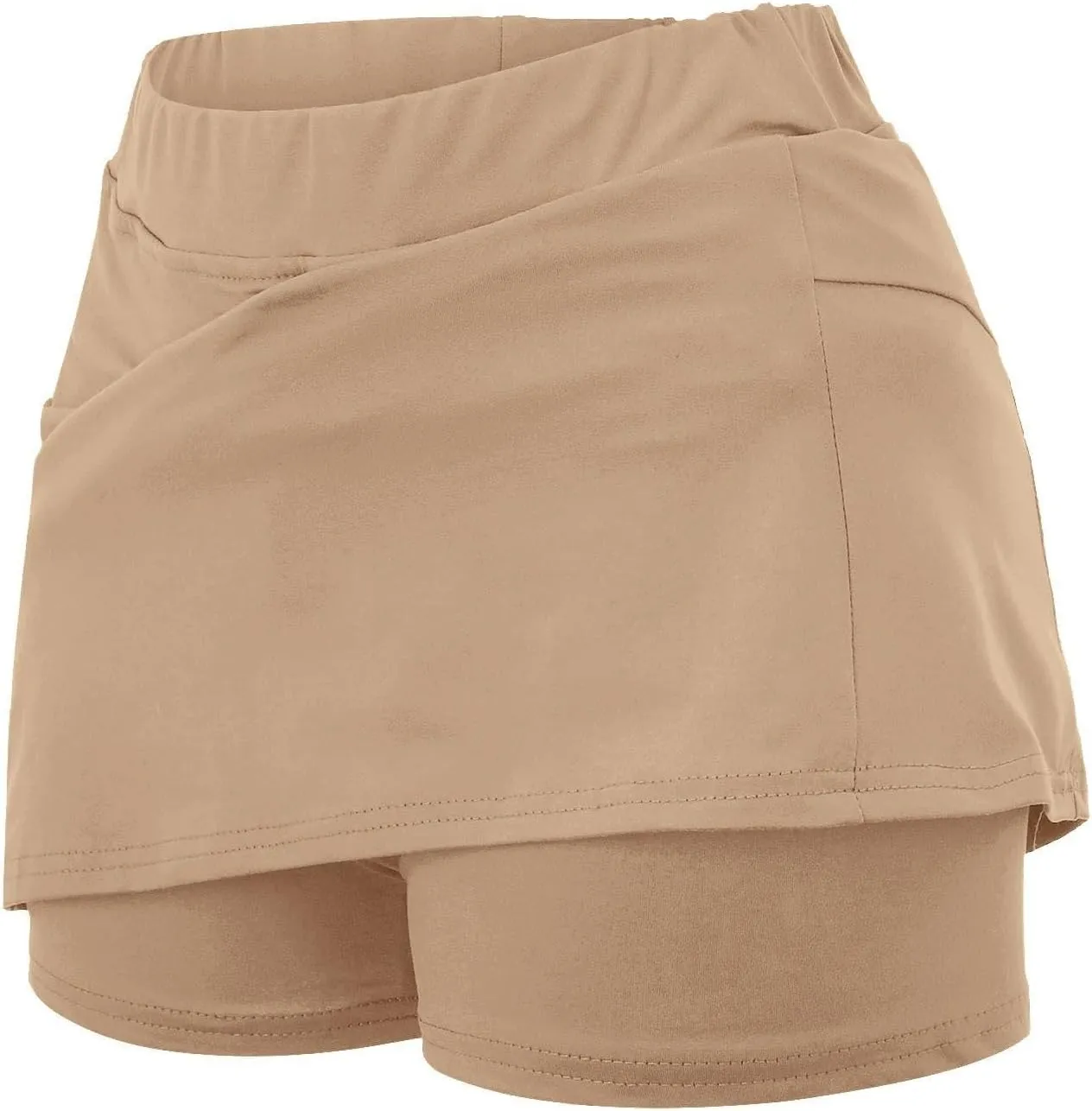 Skorts for Women with Pockets High Waist Tummy Control Yoga Shorts Casual Athletic Tennis Mini Skirt with Shorts Underneath