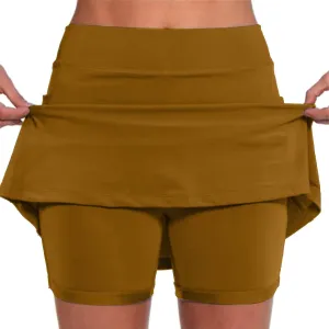 Skorts for Women with Pockets Tummy Control Lightweight High Waisted Tennis Shorts for Sports Running Yoga Skirt with Short