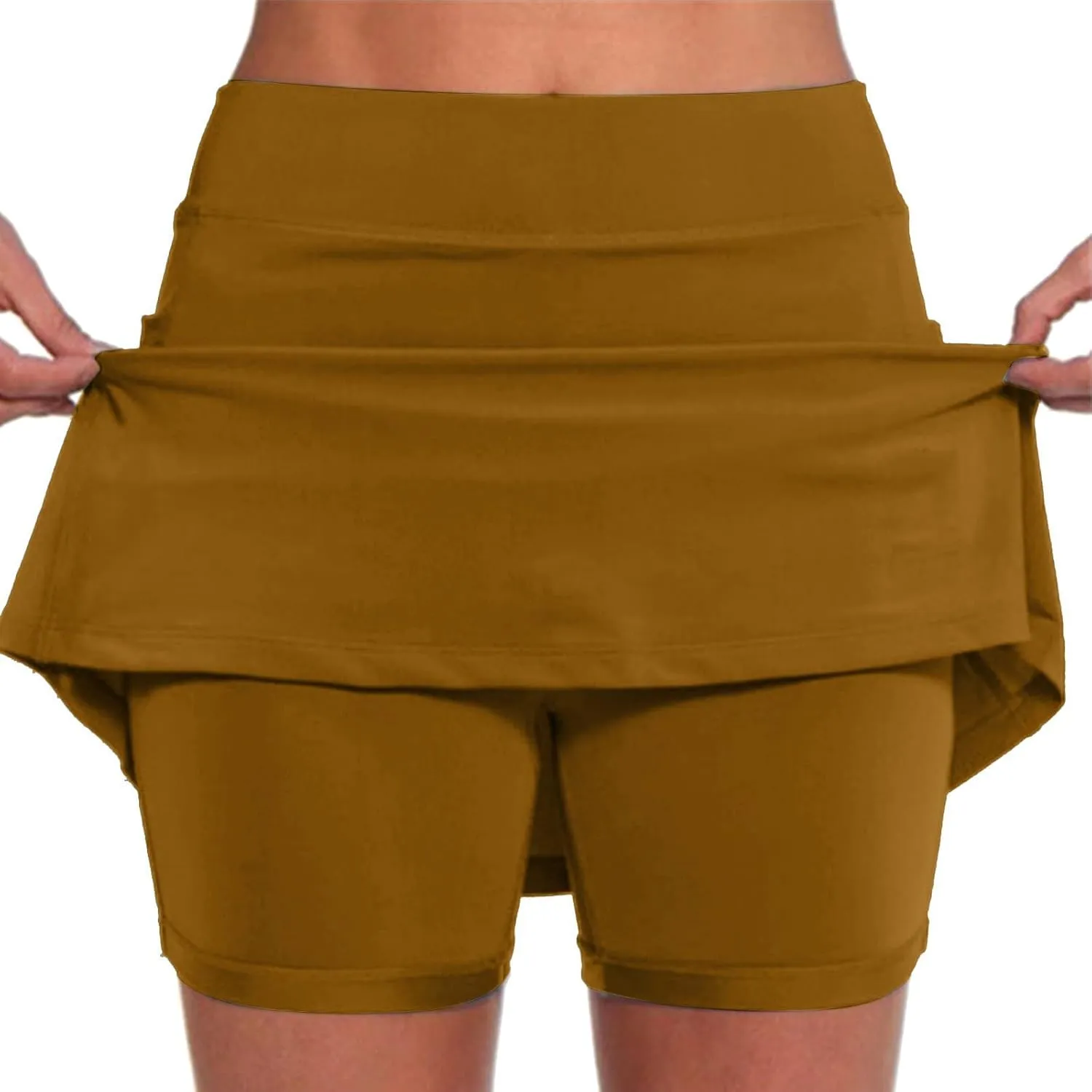 Skorts for Women with Pockets Tummy Control Lightweight High Waisted Tennis Shorts for Sports Running Yoga Skirt with Short