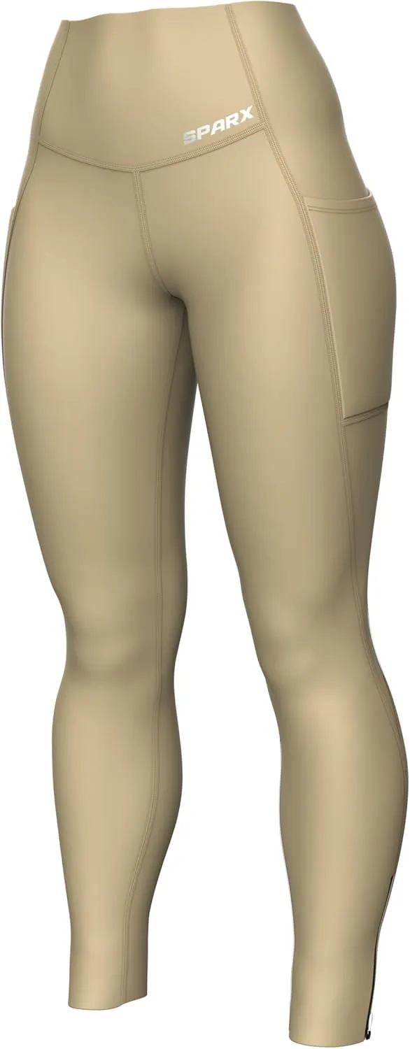 Sparx Fleece Lined Leggings for Women Warm Winter Thermal Tights High Waisted Yoga Pants Cold Weather with Pockets