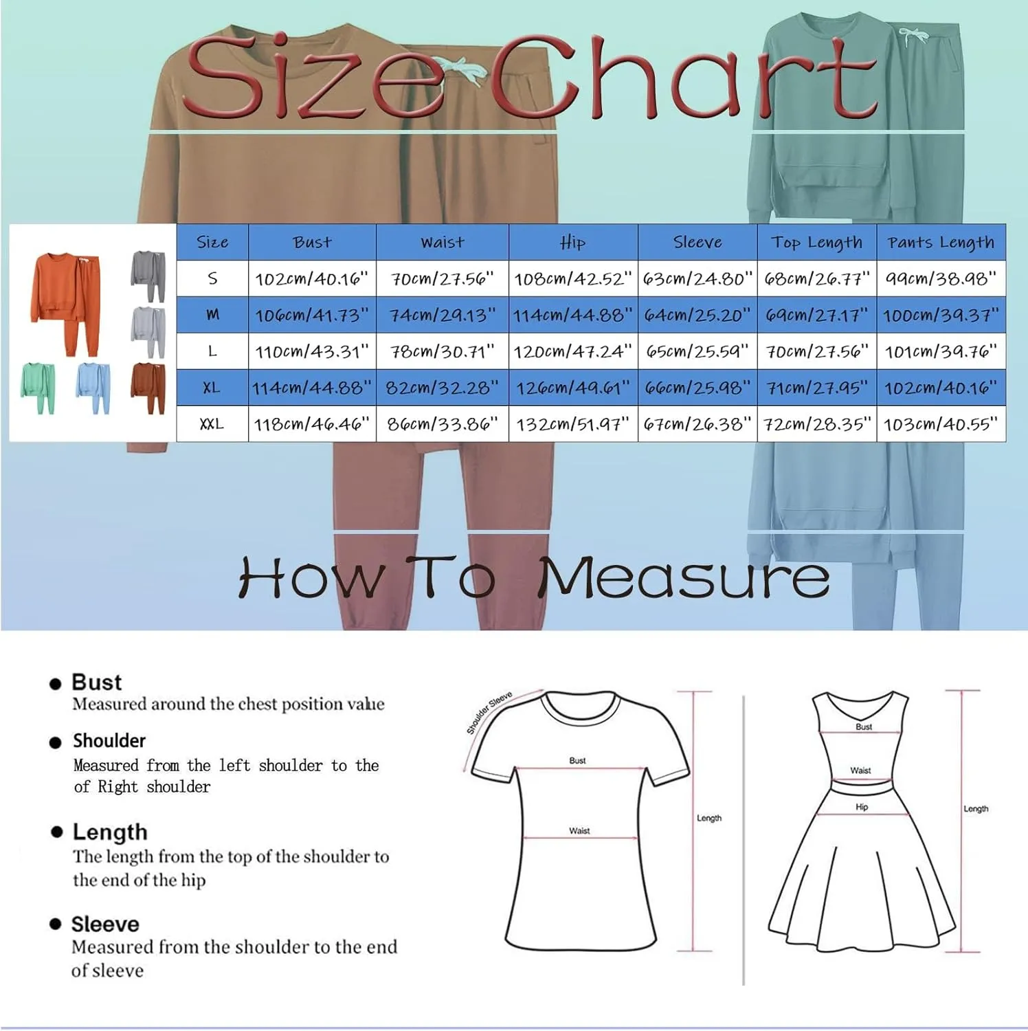 Sweatsuit for Women 2 Piece Long Sleeve Crewneck Cute Workout Long Sleeve Shirts Yoga Pants Outfits