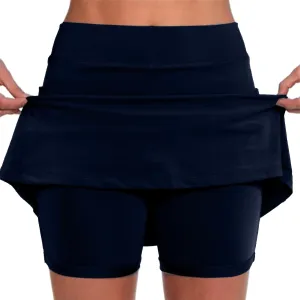 Tennis Skirts for Women with Shorts Pockets Athletic Golf Skorts Workout Running Layered Casual Mini Skater Skorts