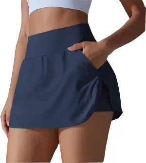 Tennis Skorts for Women with Pockets Athletic Skirt Golf Skirts for Tummy Control Lightweight Summer Skorts Skirt