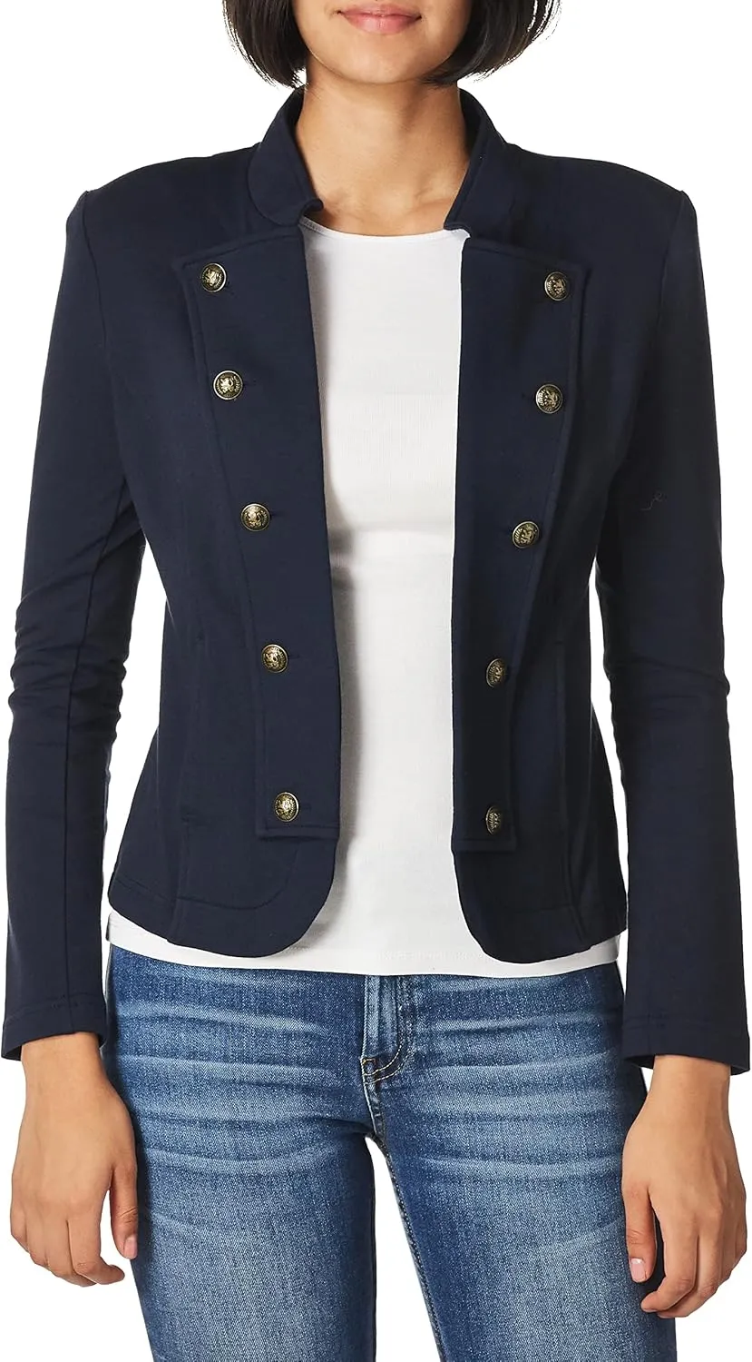 Tommy Hilfiger Womens Casual Band Jacket, Fall Fashion, Sky Capt, XX-Large