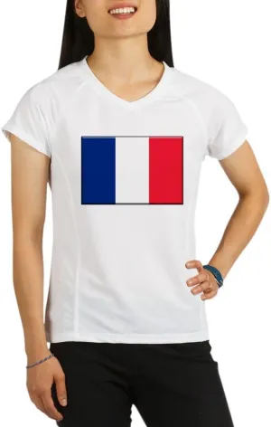 Truly Teague Org Women's Fitted T-Shirt Dk Flag of France