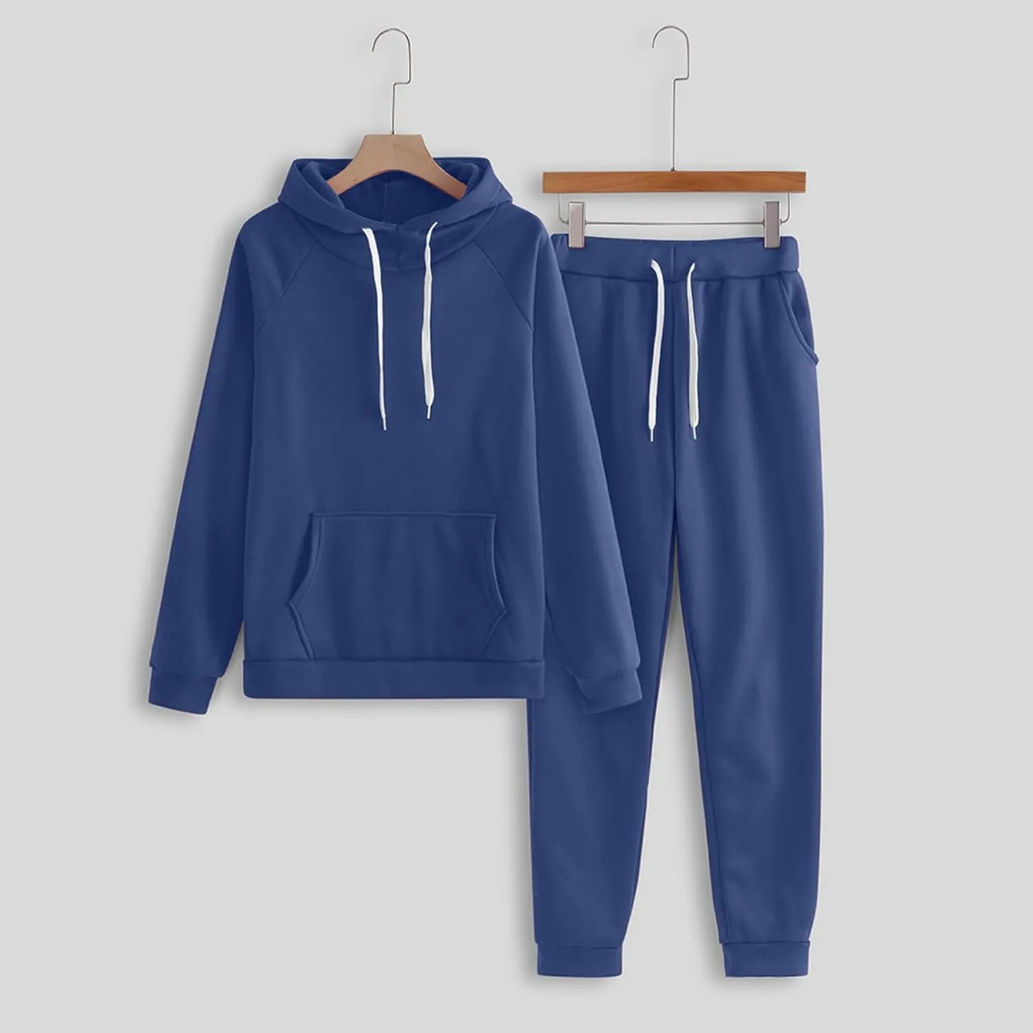Two Piece Sets for Women Long Sleeve Crewneck Graphic Sweatsuits Sweatshirt Wide Leg Sweatpant Tracksuits