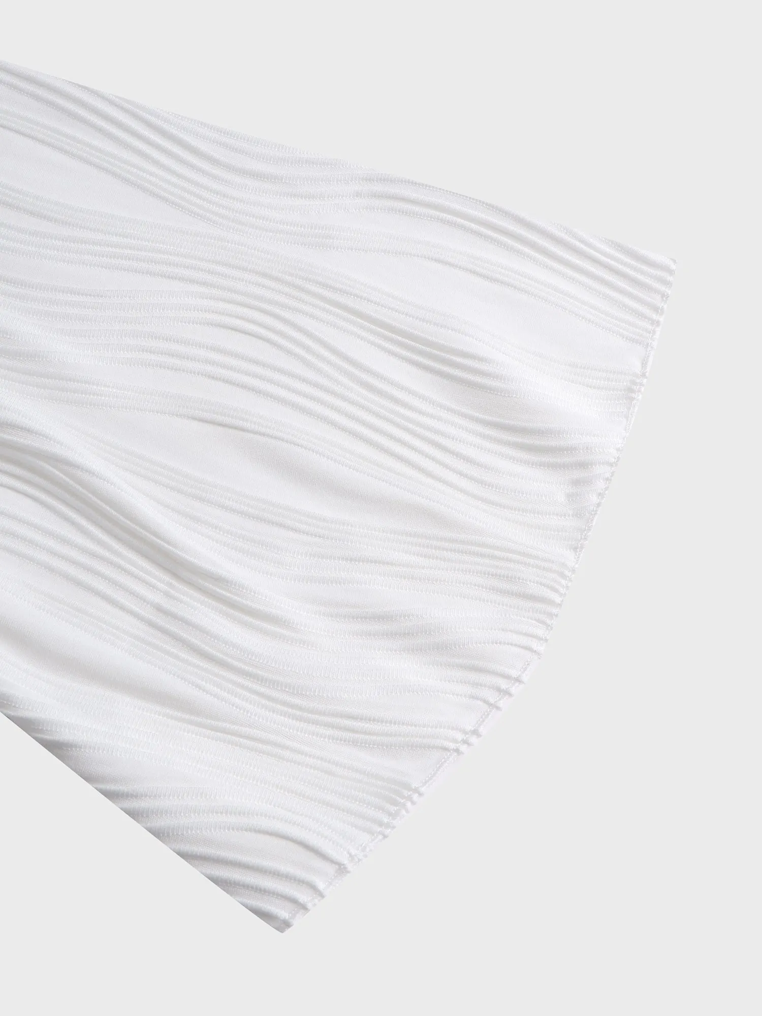 U Neck Trumpet Sleeve Top