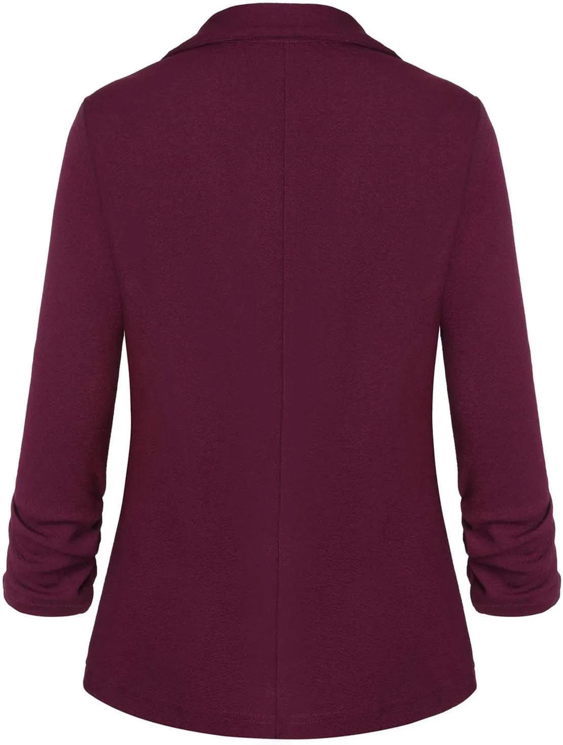 Unifizz Womens Casual Work Office Blazer Pockets Buttons Suit Jacket 3/4 Sleeve