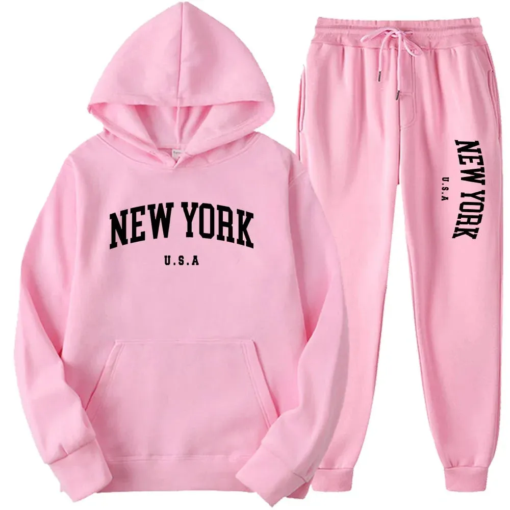 Unisex New York Hoodies Sets