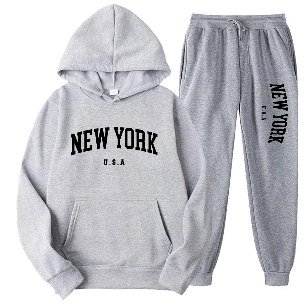 Unisex New York Hoodies Sets