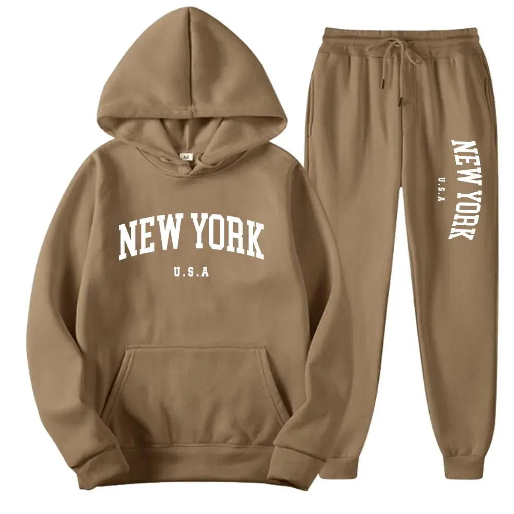 Unisex New York Hoodies Sets